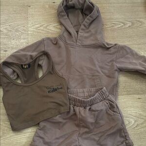 Brown Pullover Hoodie Soft Sweatshirt Casual Wear